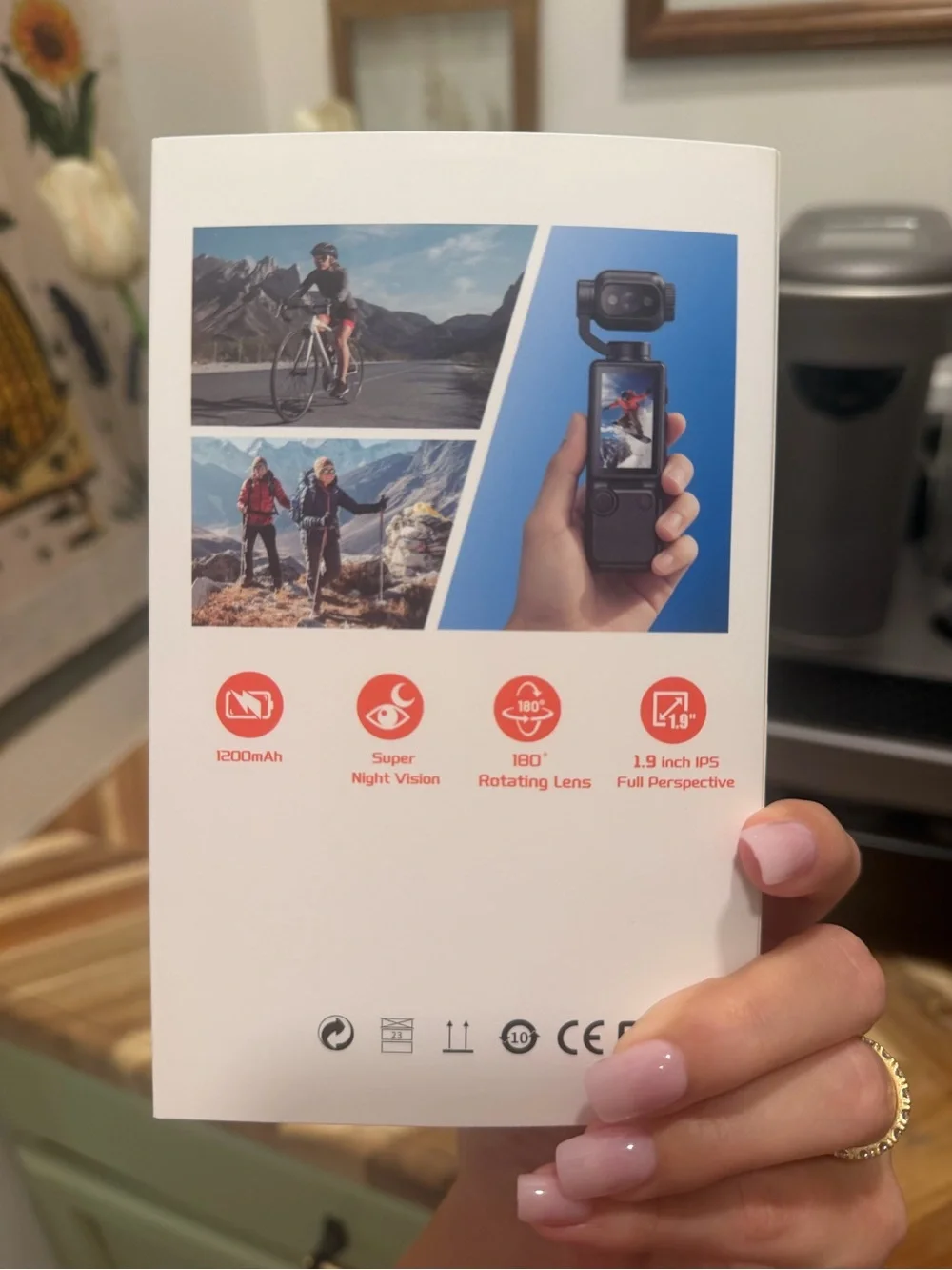 Sports Camera 4K Ultra Handheld Action Camera - Black